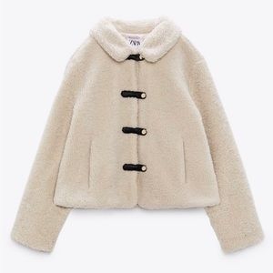 ZARA Cropped Fleece Jacket